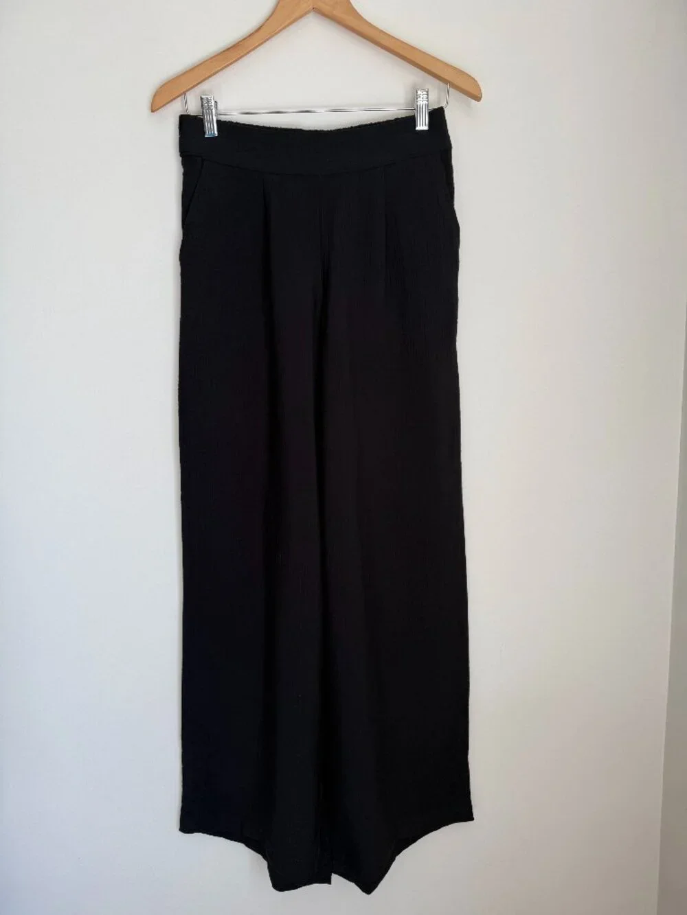 A New Day Black Flowy Wide Leg Pants